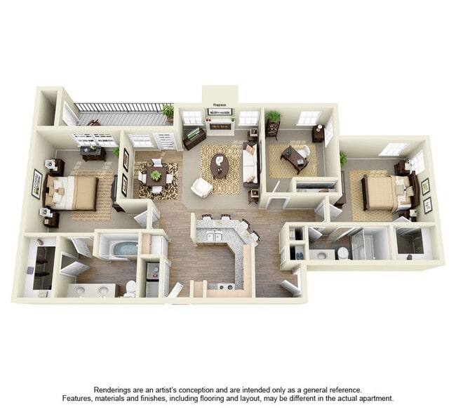 Floorplan - Bentley Place Apartments