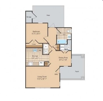 1BR/1BA - The Villages at Alton Park