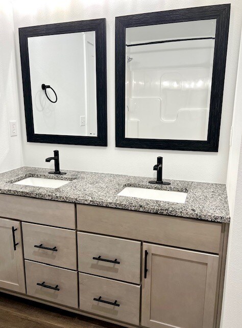 Double Vanity - Framed Mirrors - 800 Hoffman Hills Blvd