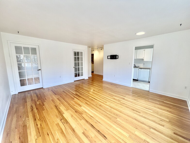 French doors into main bedroom. - 1800 Taylor Ave N
