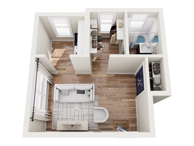 Floorplan - Evelyn Apartments