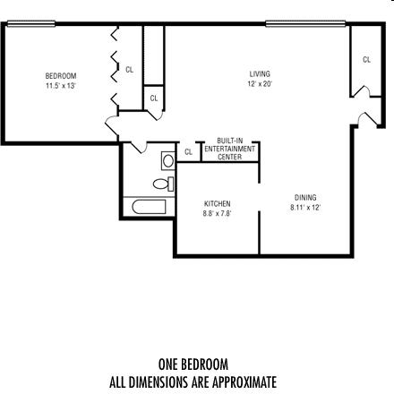 1BR/1BA - Lakeside North