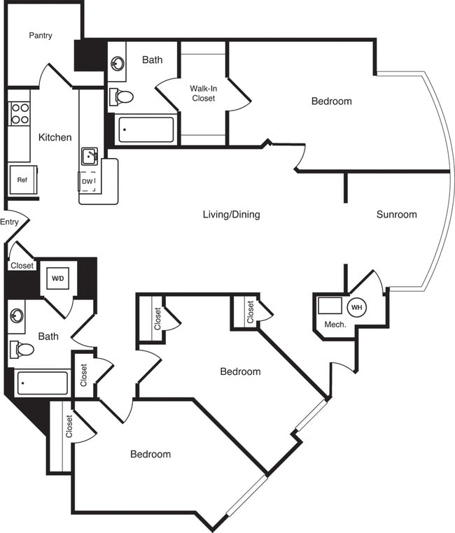 Floorplan - The Prime at Arlington Courthouse