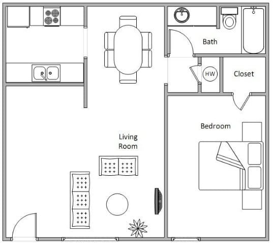 1BR/1BA - Beverly at Lakeside