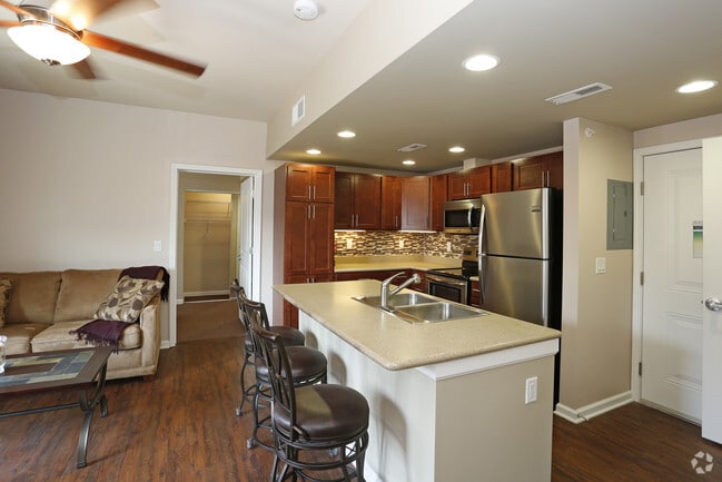 2BR, 2BA - 815SF - Living Room - Smith Apartments @ 53 East Chalmers