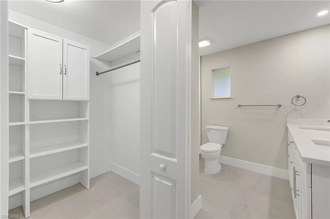 Large closet in the master with built ins - 117 SE 40th Ter