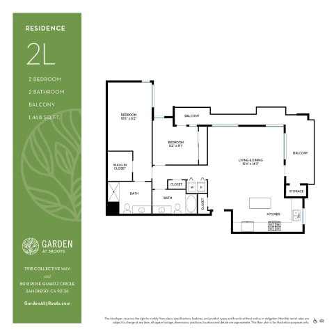 Floorplan - Garden at 3Roots