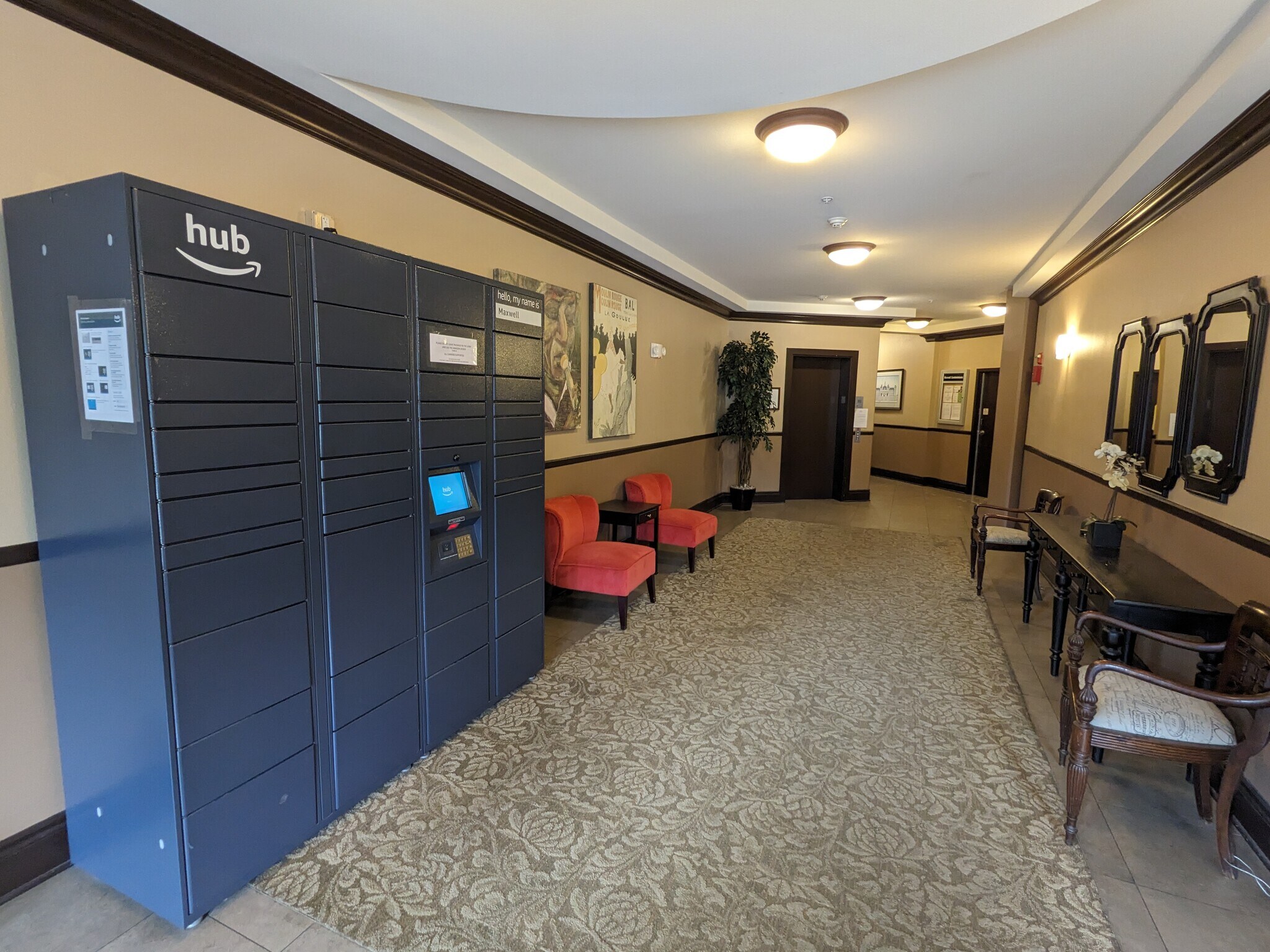 Amazon Locker in the lobby - 700 E Denny Way