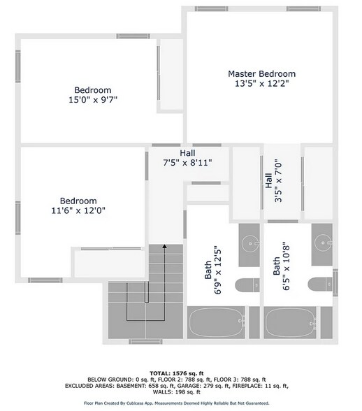 second floor layout - 407 Century Oak Dr