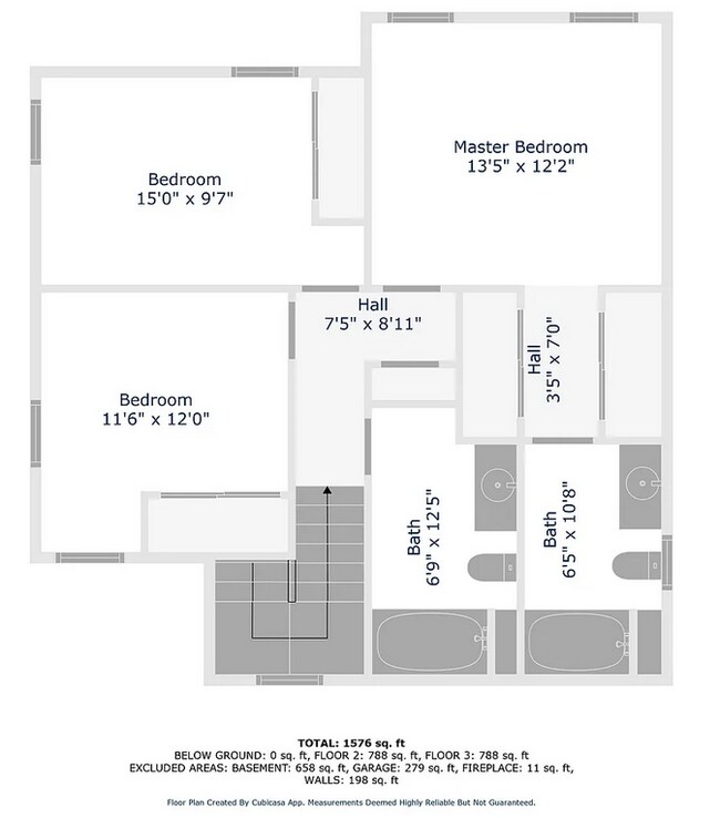 second floor layout - 407 Century Oak Dr