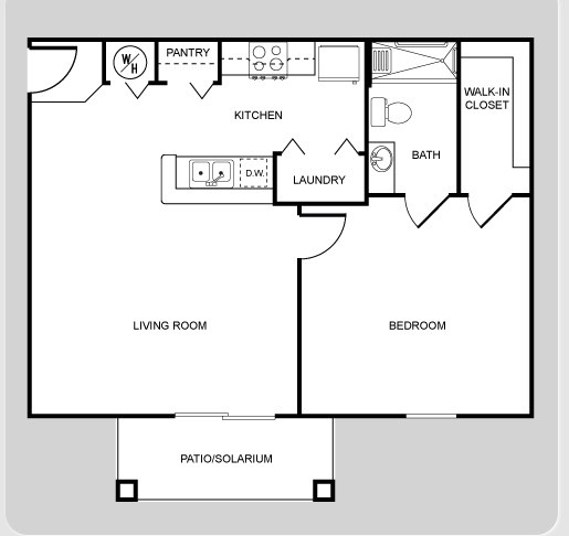 1BR/1BA - Meetinghouse at Collins Cove Senior Apartment