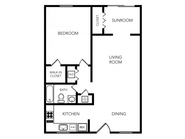 One Bedroom, One Bath - Sailpointe Apartments