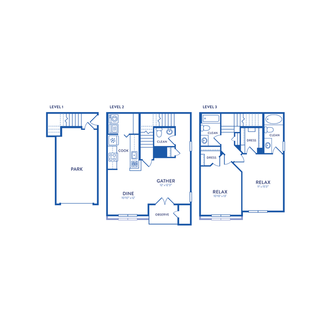 Floorplan - Huntington Townhomes