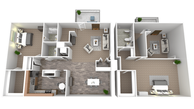 Floorplan - Whispering Hills Apartments