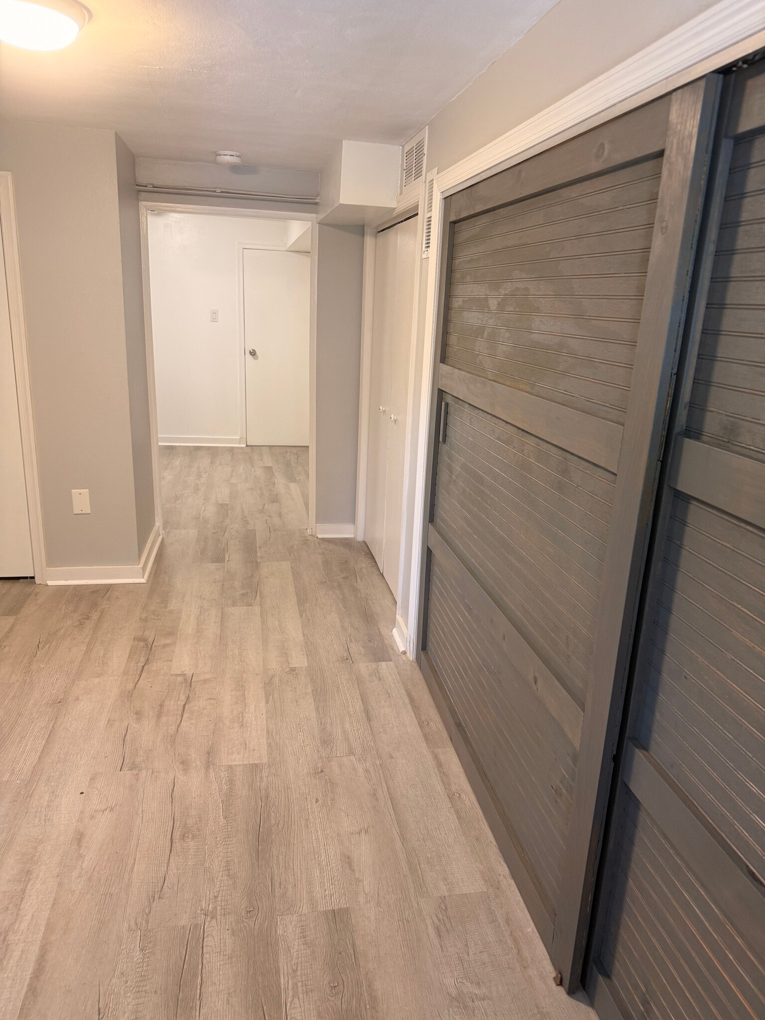 Barn door that open to Laundry Room - 201 Ridge Ave