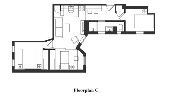 Floorplan C - 65-67 Bank St
