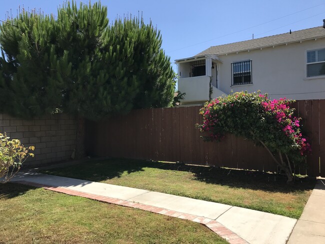 Backyard angle entering front gate - 931 S Oak St