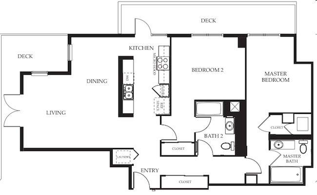 2BR/2BA - Skyline at Tamien Station Apartments