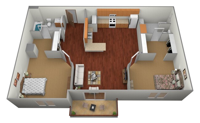 Floorplan - Pelican Heights Apartments