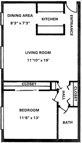 1BR/1BA - Hanover Manor Apartments