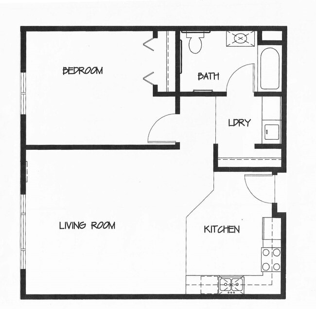 One Bedroom - 55 + Norgard Court Apartments