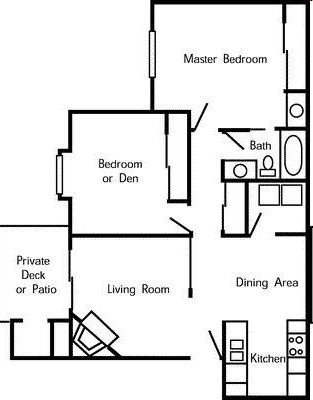 2BR/1BA - Plum Tree Park Apartments