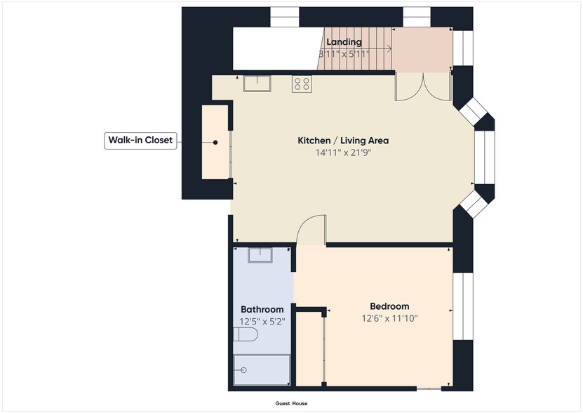 Guest House Floor Plan - 29650 Kimberly Dr