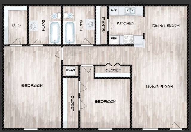 B2 floorplan - Cambridge Village