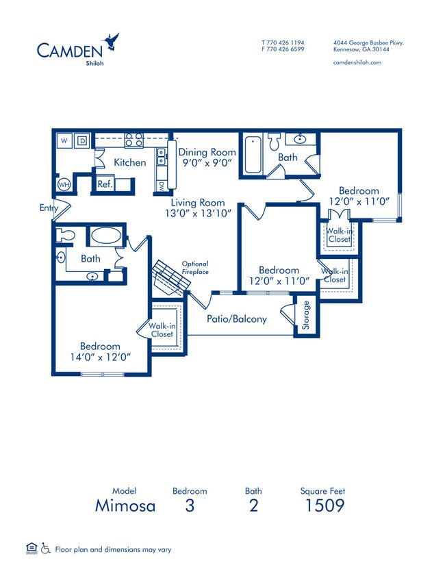 Floorplan - Camden Shiloh