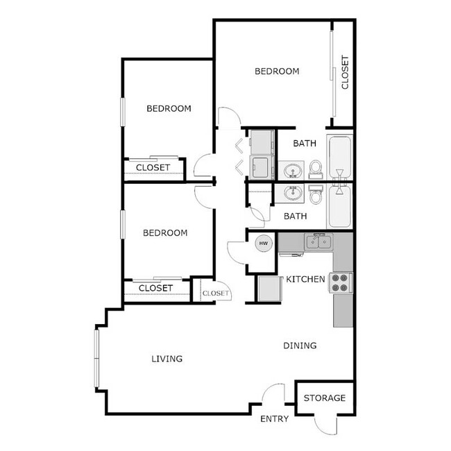 Floorplan - SUNDANCE PAOLA APARTMENTS II