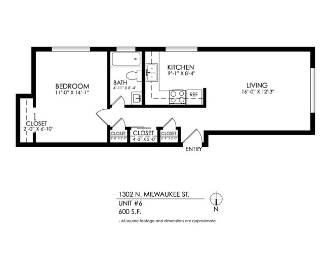 Floorplan - 1302 Milwaukee
