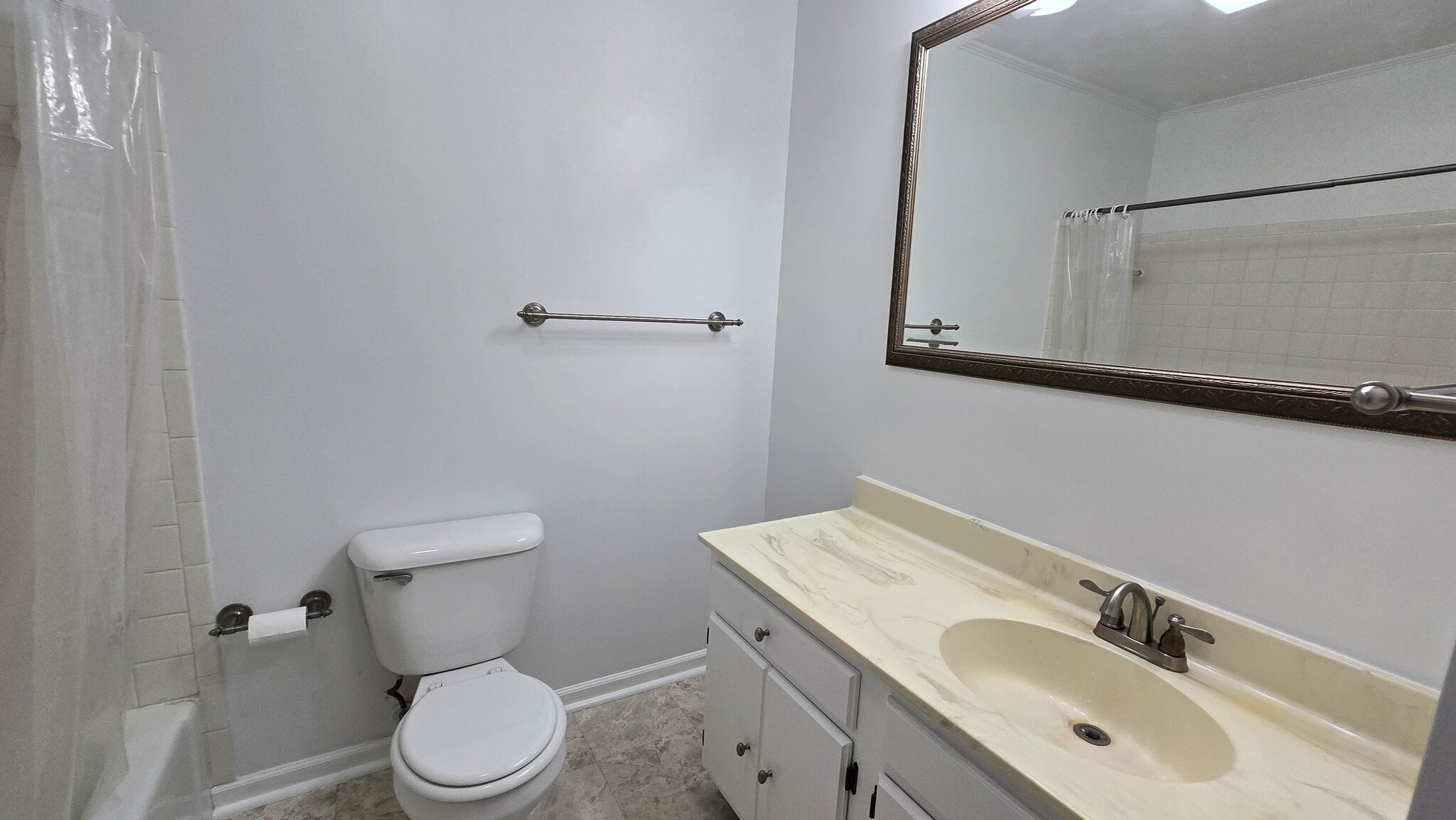 Hallway bathroom mirror view - 790 Vine St