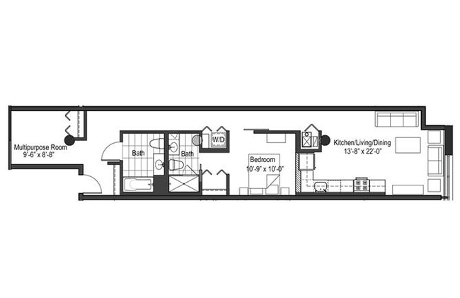 Floorplan - 13thirteen Randolph Street Lofts