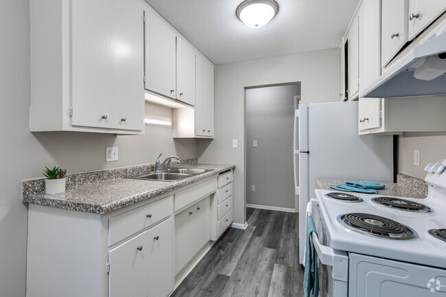 2BR, 1BA Renovated - 755SF - Kitchen - Priscilla Standish Apartments