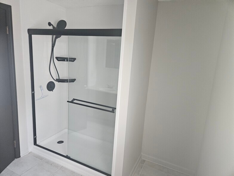 New walk in shower - 3526 Locust St
