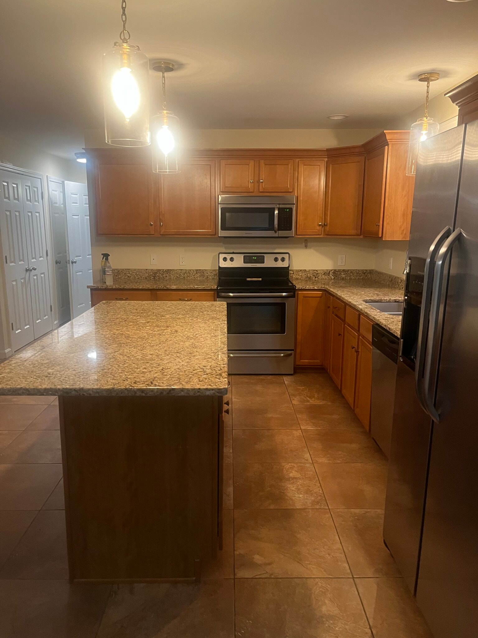 stone counter tops, stainless steel appliances and new pendent lights - 11 Pinecrest Dr
