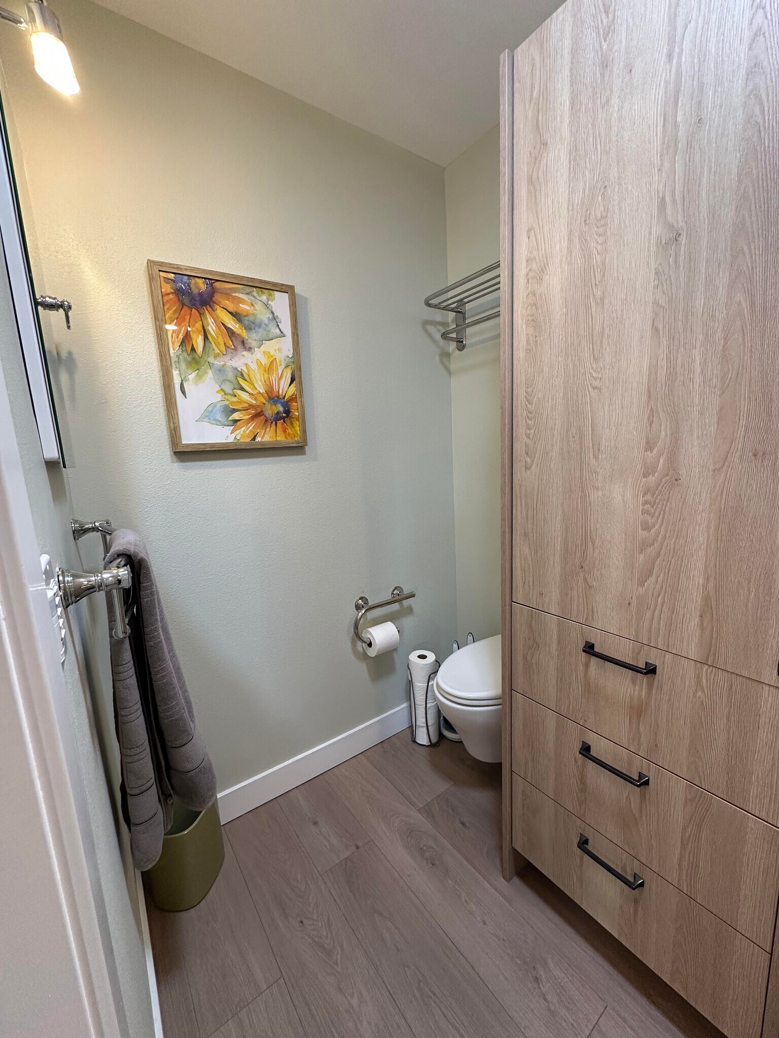 Storage and toilet in Bathroom 1 - 1490 Ash St