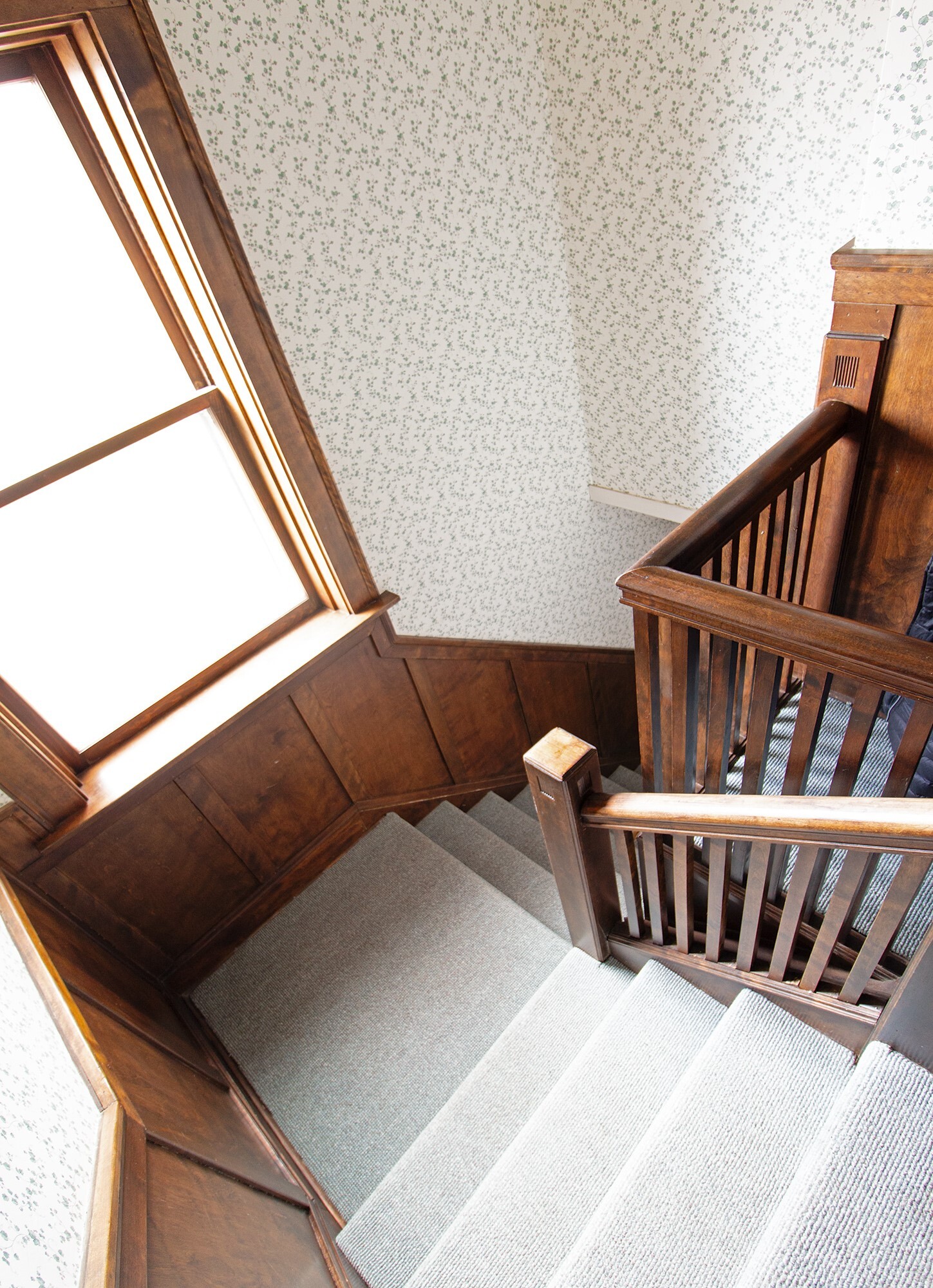 Stairs out unit front entrance - 114 South Blvd