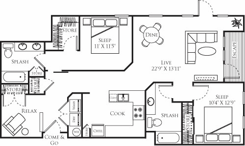 Floorplan - red160