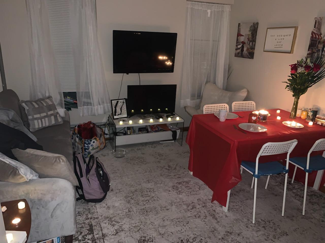 Demo Furnished Living Room for demo only. Furnitures not included. - 240 E 23rd St
