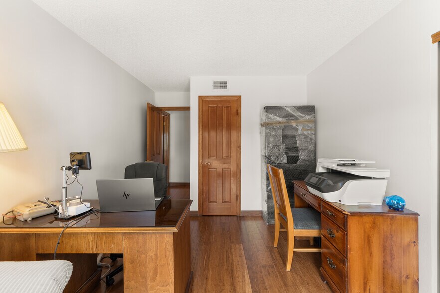 3rd large bedroom with fully cedared wood closet Used as Home Office - 1557 E Puente St