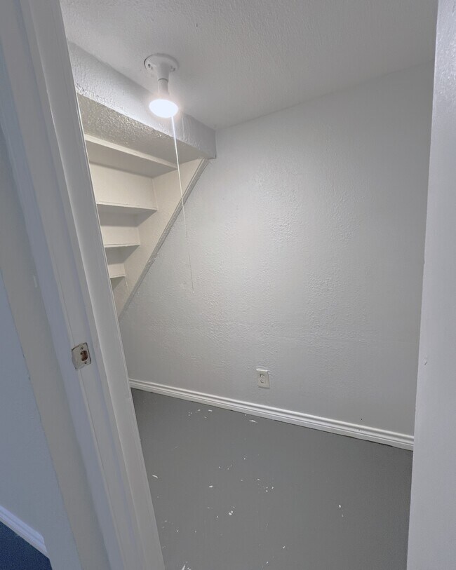 Storage closet in living area - 1127 Walling St