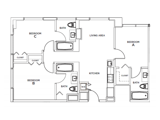 3B - The One at University City - Student Housing