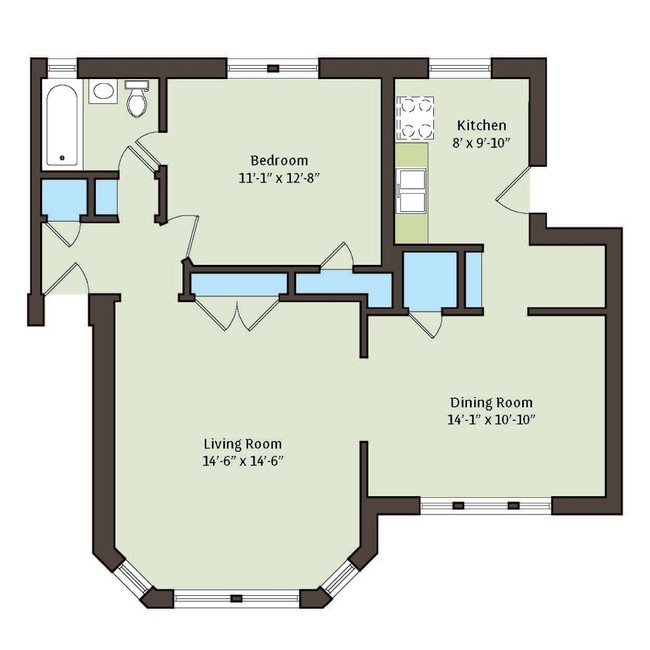 Floorplan - 5034-5046 S. Woodlawn Avenue