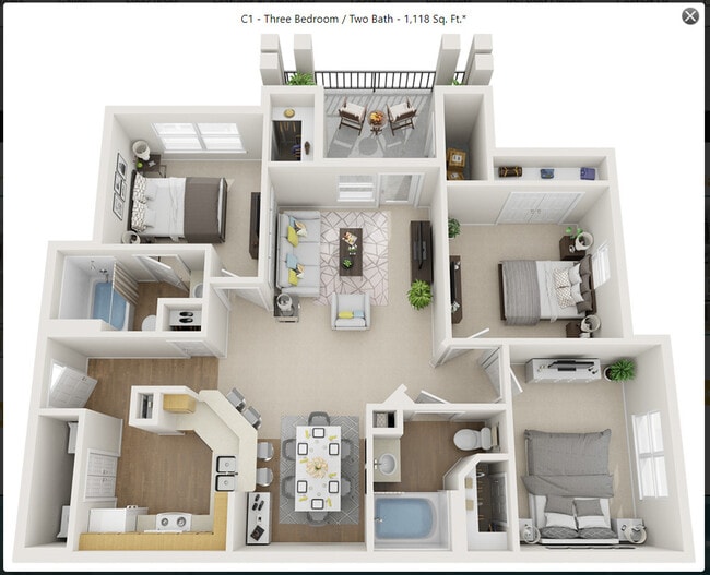 Floorplan - Avela Apartments