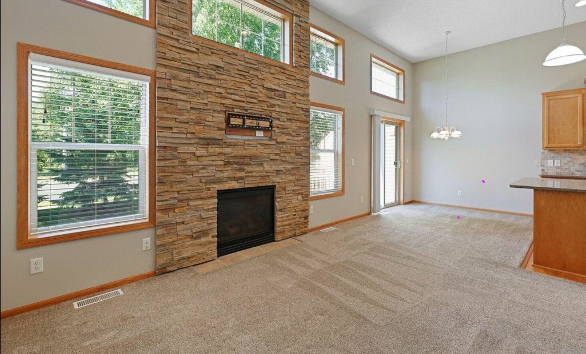 Beautiful living room that flows to the kitchen and dining area. - 8437 W 149th St