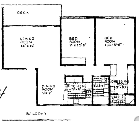 Floorplan - Bayshore Apartments