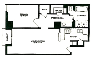 1BR/1BA - Mayfair