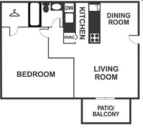 1BR/1BA - Millbrook Pointe Apartments