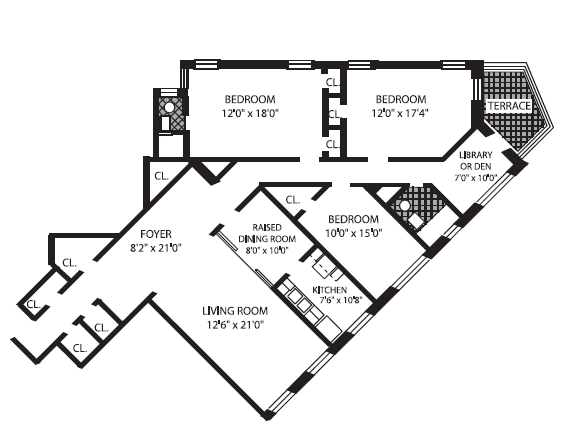 3BR/2BA - The Hyde Park